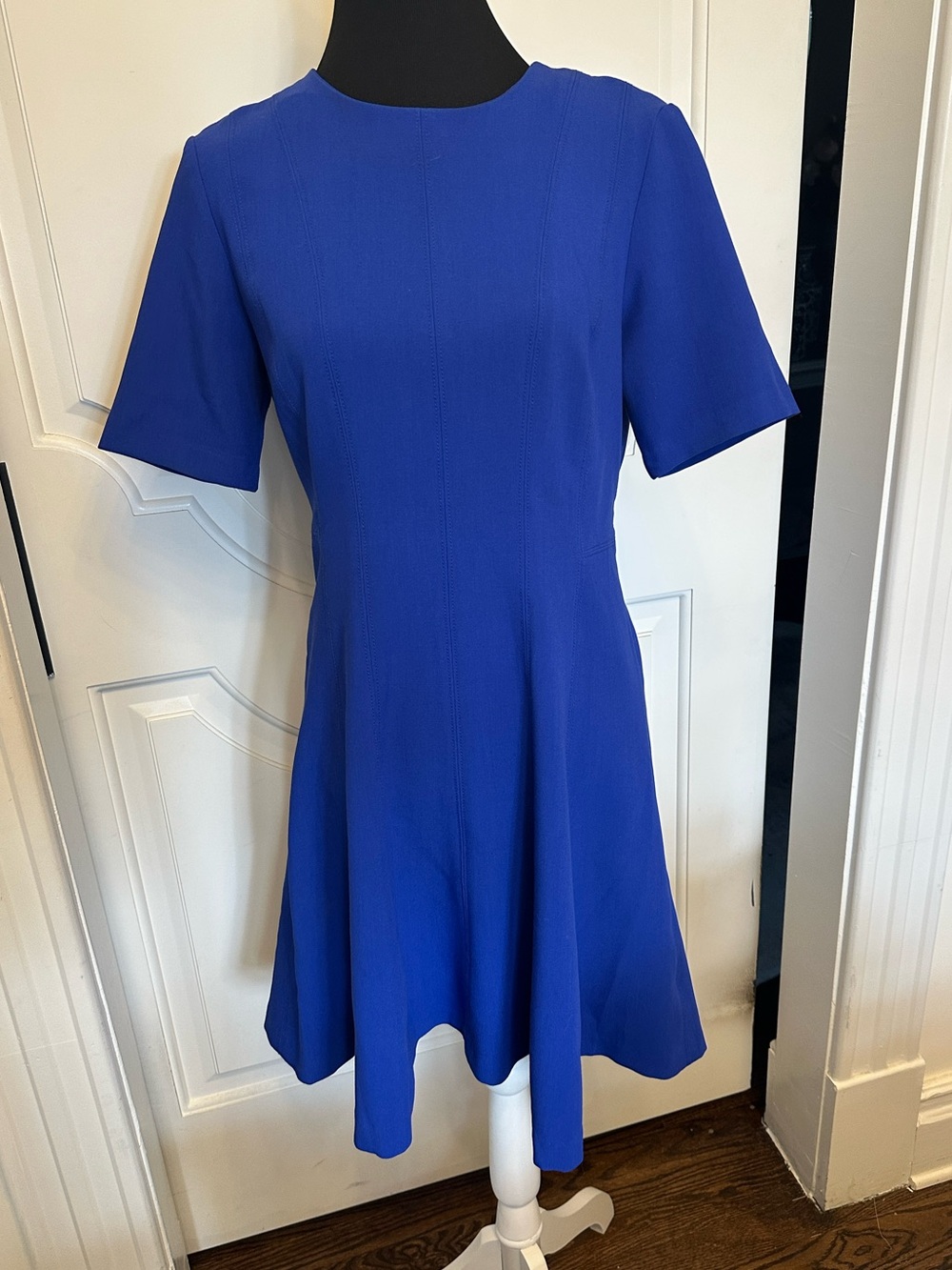 Banana Republic Cobalt Blue Short Sleeve Dress Fit & Flare